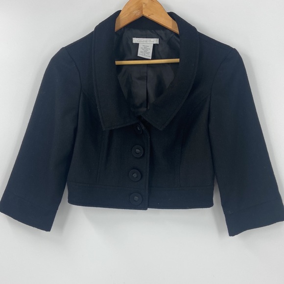 Charlotte Russe black crop style black jacket - Picture 10 of 11